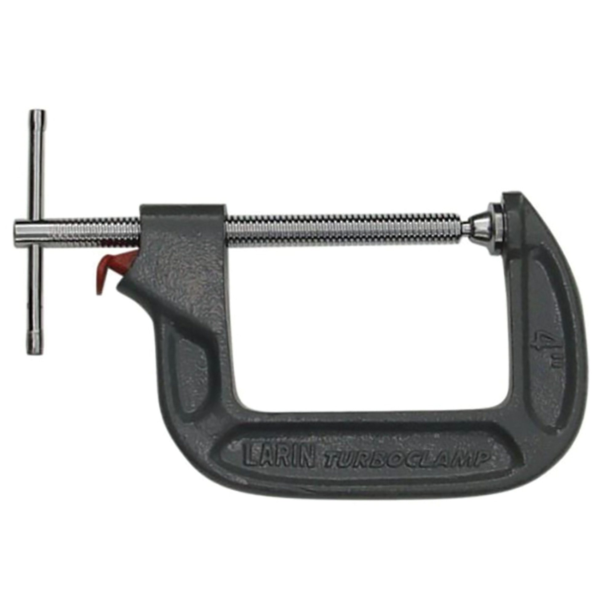 Larin 4" x 3" Turbo C-Clamp with Quick Release | Heavy-Duty Steel Frame | Fast Clamping & Easy Adjustment | Secure Grip for Woodworking, Metalworking & Welding